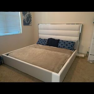 Bed frame with headboard. Mattress NOT inlcuded